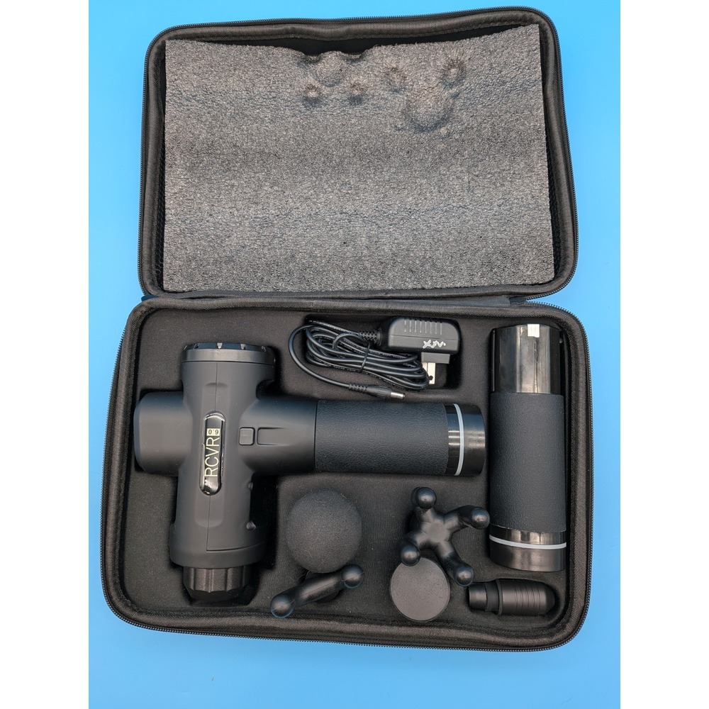 RCVR 6.0 Massager Set Goodlife Fitness Complete in Case - Picture 1 of 9